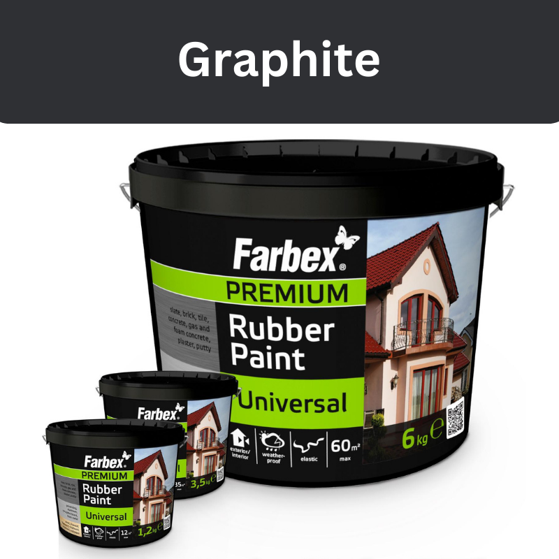Universal Rubber Paint – Graphite - Durable, Waterproof & Flexible Coating for All Surfaces