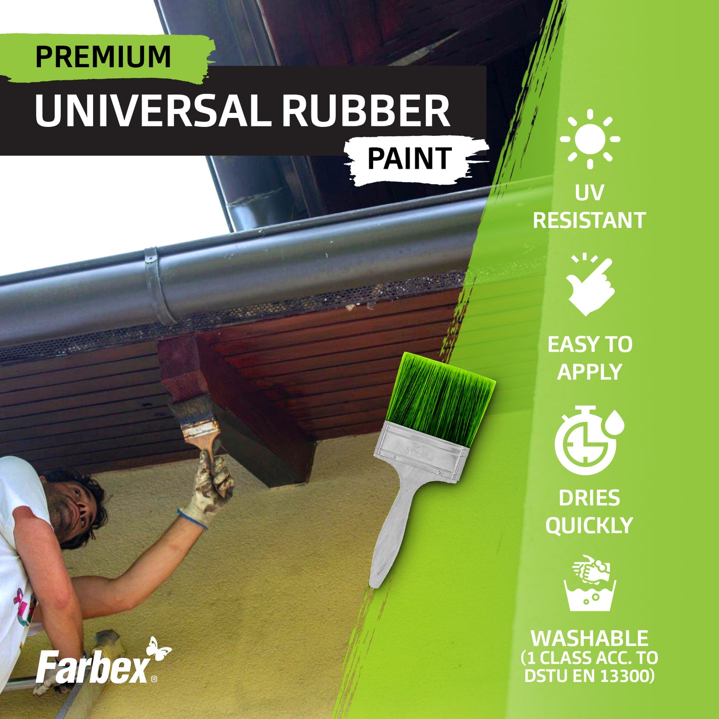 Universal-Gummifarbe – Rotbraun – Langlebige, wasserdichte und flexible Beschichtung für alle Oberflächen