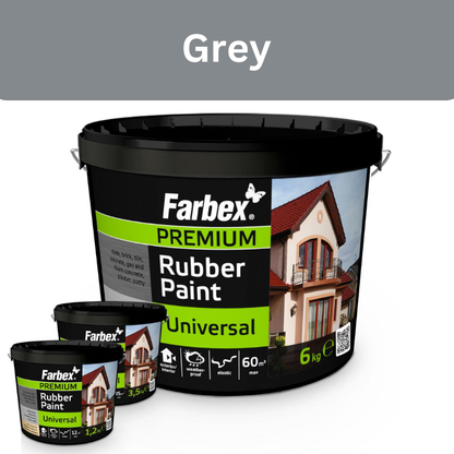 Universal Rubber Paint – Grey - Durable, Waterproof & Flexible Coating for All Surfaces